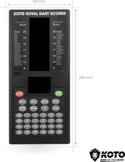 KOTO Royal Dart Scorer - Digitaal Dart Scorebord - Dartbord Punten Teller -Merkloos Winkel 930x1200 2