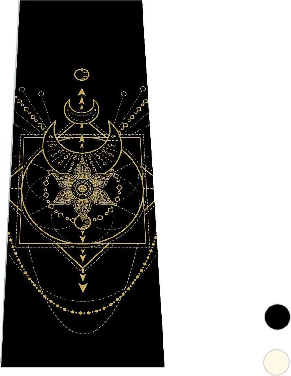 Love Generation ● Design Yoga Mat ● Fitness Mat ● Sacred Print ● Zwart 14 Love Generation ● Design Yoga Mat ● Fitness Mat ● Sacred Print ● Zwart - Afbeelding 12