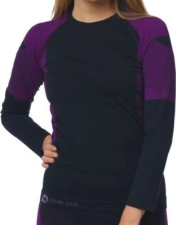 Dames Sportset - Thermo - Sportshirt Met Lange Mouwen - Sportlegging Lang - Quick Dry - Zwart/Roze - Maat L/XL -Merkloos Winkel 938x1200 1