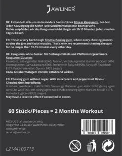 Jawliner Fitness Kauwgom Mint - Kaak Trainer Voor Kaakspier Oefeningen - Strakke Kaaklijn -Merkloos Winkel 940x1200 11