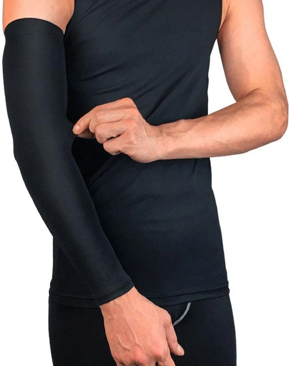 Merkloos Sport Compressie Arm Sleeve (Set Van 2 Stuks) - Zwart - Maat XL 7 Merkloos Sport Compressie Arm Sleeve (Set Van 2 Stuks) - Zwart - Maat XL - Afbeelding 5