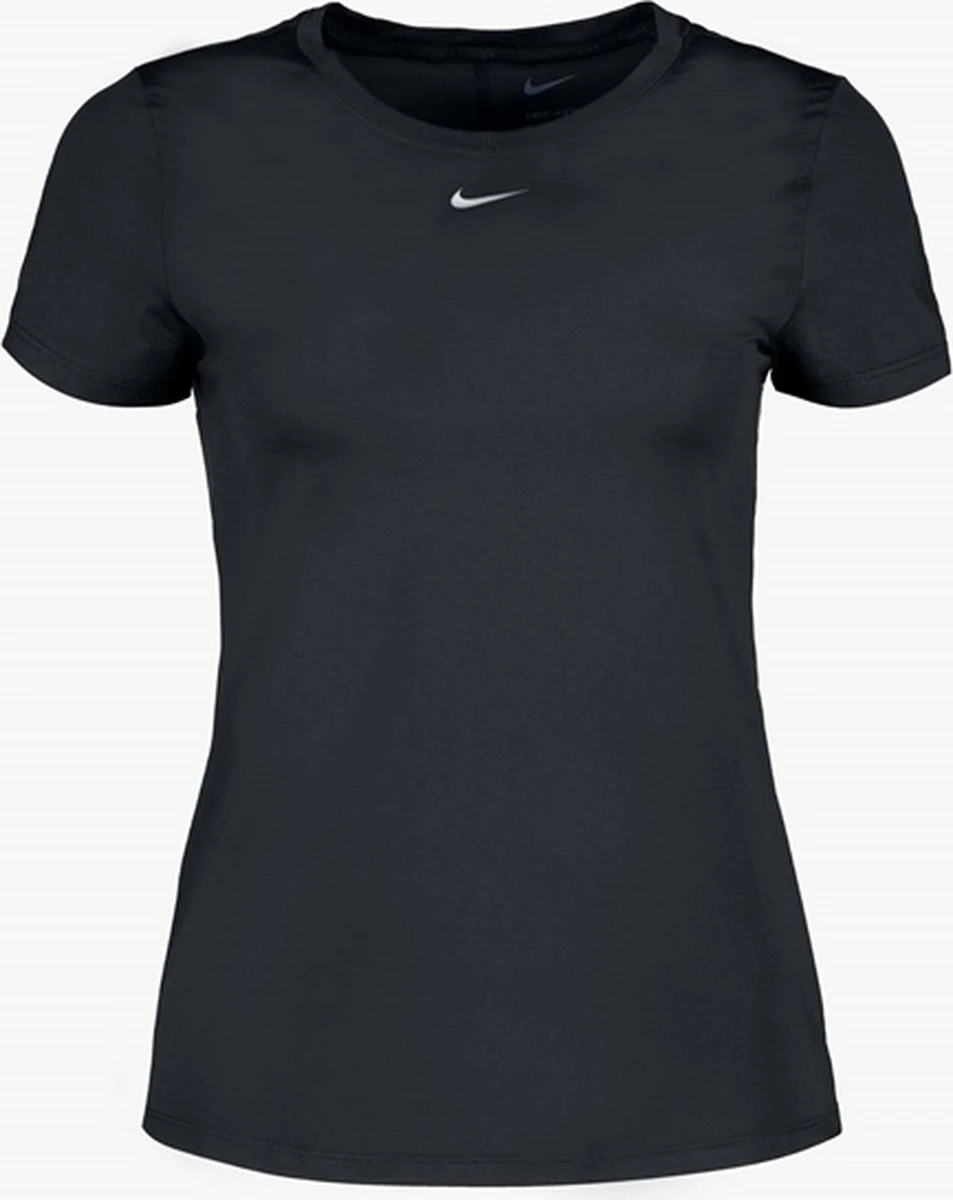 Nike One Dri-FIT Ss Slim Sportshirt - Dames - Zwart - Maat M 15 Nike One Dri-FIT Ss Slim Sportshirt - Dames - Zwart - Maat M - Afbeelding 13