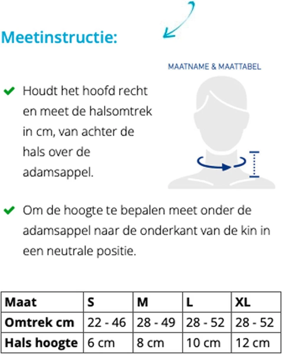 BraceID Soepele Nekkraag | Nekbrace | Halskraag | Maat M 4 BraceID Soepele Nekkraag | Nekbrace | Halskraag | Maat M - Afbeelding 2