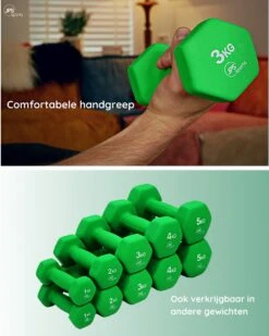 JPS Sports® Dumbells - Gewichten - Dumbells 3kg - Dumbells Set 2 X 3 Kg - Zeshoekig - Duurzaam - Groen 9 JPS Sports® Dumbells - Gewichten - Dumbells 3kg - Dumbells Set 2 X 3 Kg - Zeshoekig - Duurzaam - Groen -Merkloos Winkel 960x1200 66