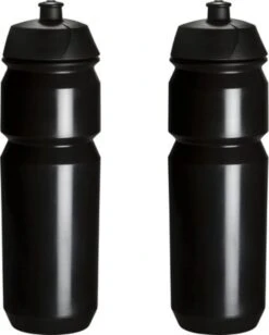 2 X Tacx Shiva Bidon - 750 Ml - Zwart - Drinkbus