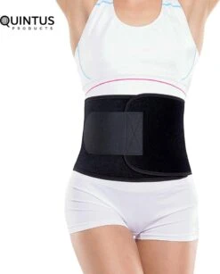Sweat Athlete - Zweetband Buik - Waist Trainer - Afvallen - Afslankband - Afvalband - Sauna Band - Sweat Belt - Waist Shaper - Buikband Afvallen - Man/Vrouw - Zwart - L - 116 Cm