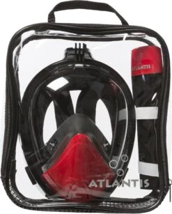 Atlantis Full Face Mask 2.0 - Snorkelmasker - Volwassenen - Zwart/Rood - L/XL -Merkloos Winkel 964x1200 4
