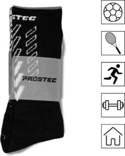 Prostec® Gripsokken - Gripsokken Voetbal - Grip Socks - One Size - Anti Slip - Anti Blaren - Gripsokken Sport - Gripsokken Zwart -Merkloos Winkel 965x1200 11
