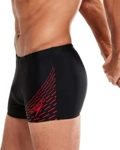 Speedo Medley Logo Aquashort Heren - Zwart / Rood - Maat 6 -Merkloos Winkel 965x1200