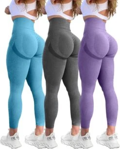 Sport Legging Dames - Sportkleding Dames - Fitness Legging Dames - Sportbroek Dames - Sportlegging - Push Up - Shape Legging -Tiktok Legging - High Waist - Hardloopbroek Dames - Yoga Legging Dames - Olijfgroen Maat XL -Merkloos Winkel 971x1200 8