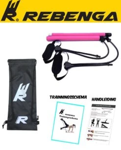 Rebenga Resistance Bar 2.0+ Trainingsschema - Multifunctioneel - Full Body Workout - Resistance Band Set - Weerstandsbanden - Fitness Elastiek Booty Band - Pilates - Pilates Bar - Booty Bar - Pilates Stick - Thuis Sporten + GYM ZAK -Merkloos Winkel 973x1200 15