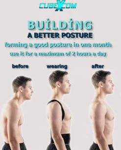 CUBEXCOM® Rugbrace Postuur Corrector, Magnetisch Rugband, Houding Rug Corrector, Rugband Voor Onderrug, Houdings Correctie, Comfortabele Ondersteuning Voor Wervelkolom Schouder En Rug, Rugsteun Voor Een Betere Lichaamshouding Voor Dames En Heren -Merkloos Winkel 973x1200 27