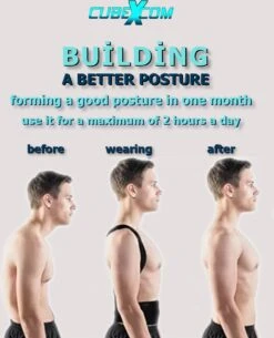 CUBEXCOM® Rugbrace Postuur Corrector, Houding Rug Corrector, Rugband Voor Onderrug, Houdings Correctie, Comfortabele Ondersteuning Voor Wervelkolom Schouder En Rug, Rugsteun Voor Een Betere Lichaamshouding Voor Dames En Heren -Merkloos Winkel 973x1200 28