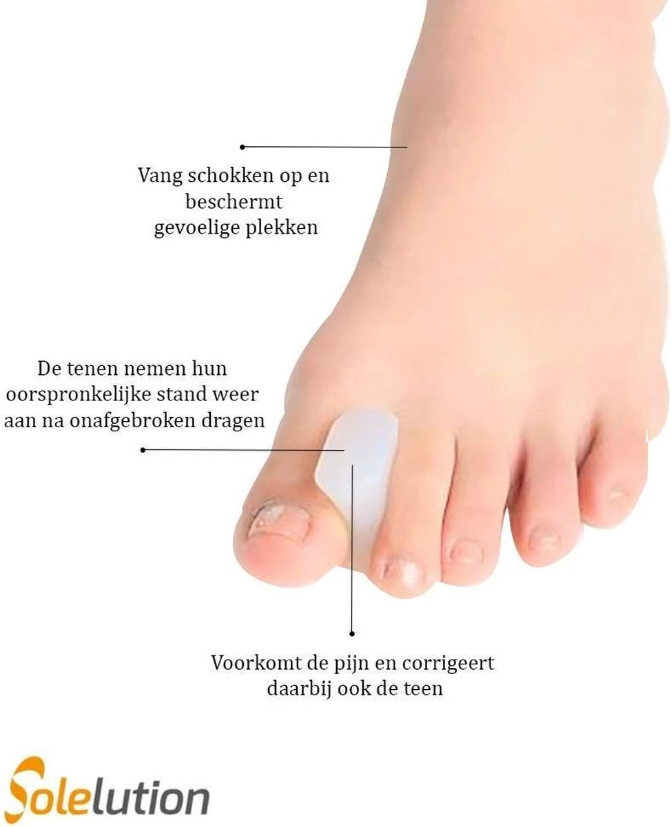 Tenenspreider Hallux Valgus (per Paar) 5 Tenenspreider Hallux Valgus (per Paar) - Afbeelding 3