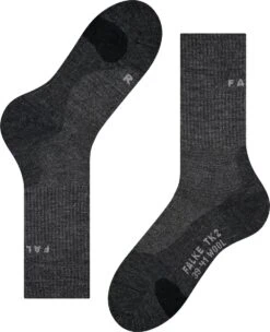 FALKE TK2 Explore Wool Wandelen Anti Blaren, Anti Zweet Merino Wol Dames Sportsokken Grijs - Maat 37-38 -Merkloos Winkel 976x1200 14