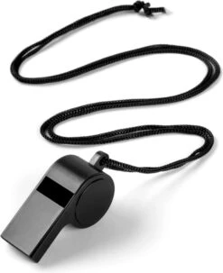 Merkloos Fluitje Scheidsrechter - Speelgoed - Plastic Fluit - Zwart