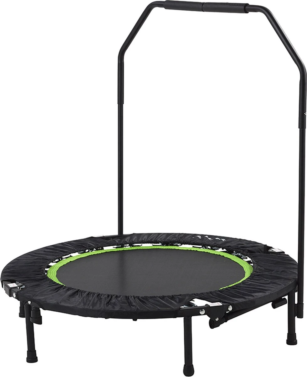 Tunturi Fitness Trampoline - Mini Trampoline - Opvouwbaar - 104cm Springoppervlak - Inclusief Beschermrand & Handgrip - Incl. Gratis Fitnessapp 3 Tunturi Fitness Trampoline - Mini Trampoline - Opvouwbaar - 104cm Springoppervlak - Inclusief Beschermrand & Handgrip - Incl. Gratis Fitnessapp