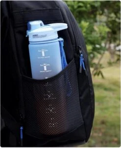 MB Supps® Motivatie Drinkfles 1 Liter - Waterfles BPA Vrij - Bidon Met Tijdmarkering - Fitness Bidon Lekvrij -Merkloos Winkel 981x1200