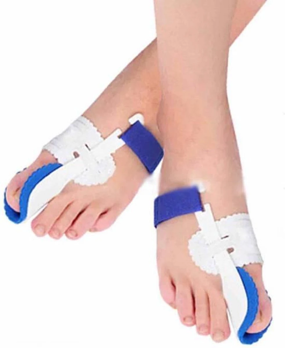 GO Medical Hallux Valgus Spalken - Grote Teen Nachtspalk - Wit, Blauw 3 GO Medical Hallux Valgus Spalken - Grote Teen Nachtspalk - Wit, Blauw