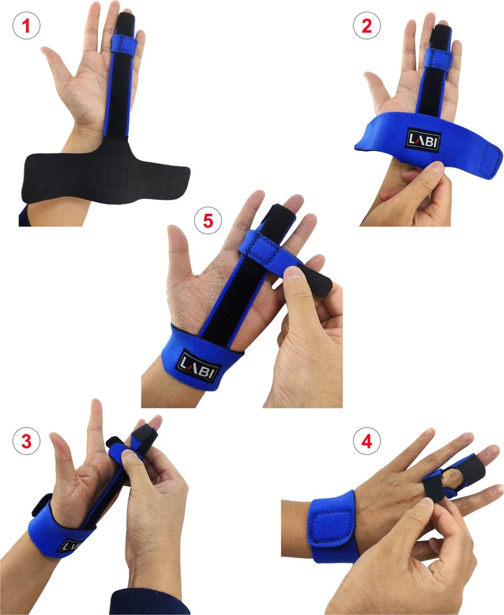 Labi - Vingerspalk - Vingerbrace - Handbrace - Universeel - Spalk 11 Labi - Vingerspalk - Vingerbrace - Handbrace - Universeel - Spalk - Afbeelding 9