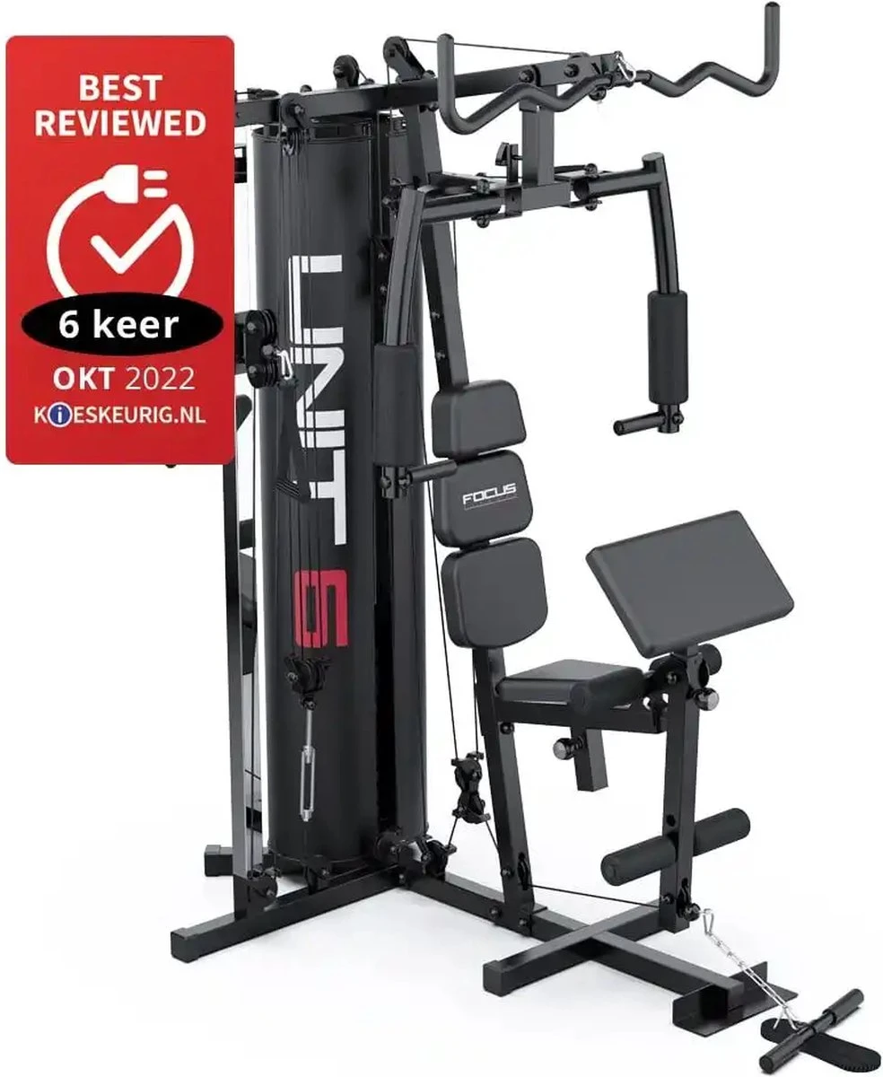 Focus Fitness - Home Gym - Krachtstation - Unit 6 - Zwart 3 Focus Fitness - Home Gym - Krachtstation - Unit 6 - Zwart
