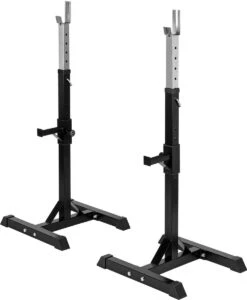 CLP Squat Rack - Haltersteunen - Fitness - Zwart