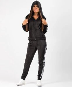 Premium Dames Trainingspak / Tracksuit / Joggingspak | Sport Kleding | Zwart-Wit - M -Merkloos Winkel 989x1200 12