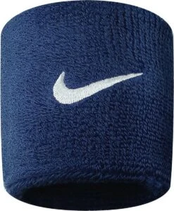Nike Swoosh - Zweetband - Unisex - Blauw/ Wit