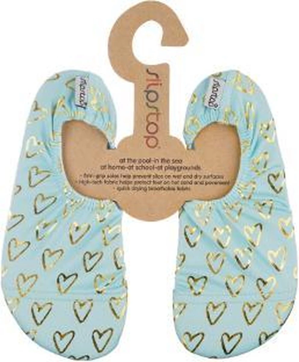 Slipstop Maya - Goud Hartje Zeegroen 3 Slipstop Maya - Goud Hartje Zeegroen